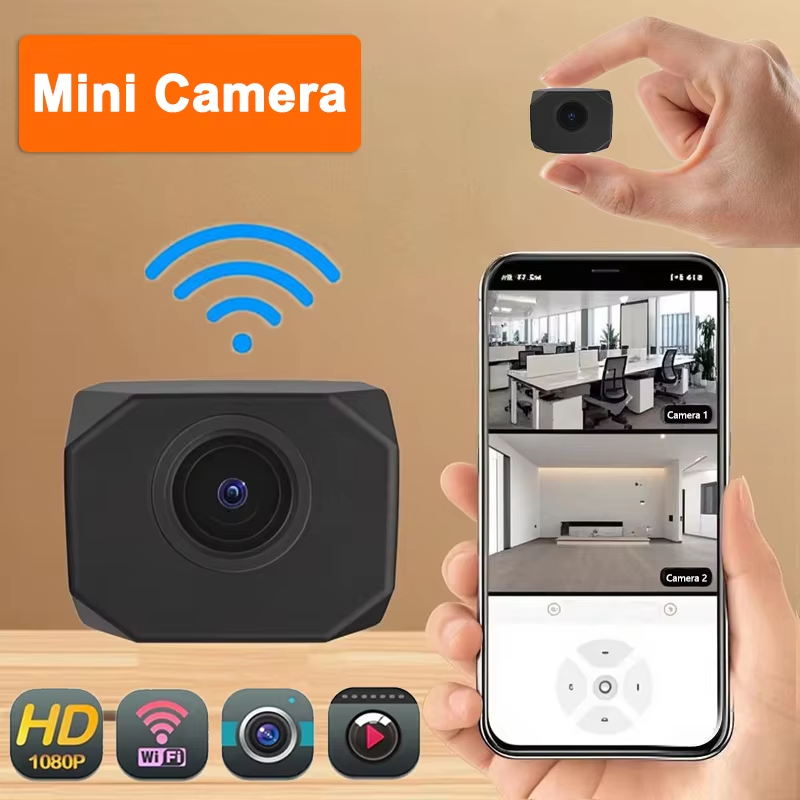 Home Security Cameras - 4K HD WiFi-Überwachungskamera für Zuhause, Mini-Smart-IP-Überwachung