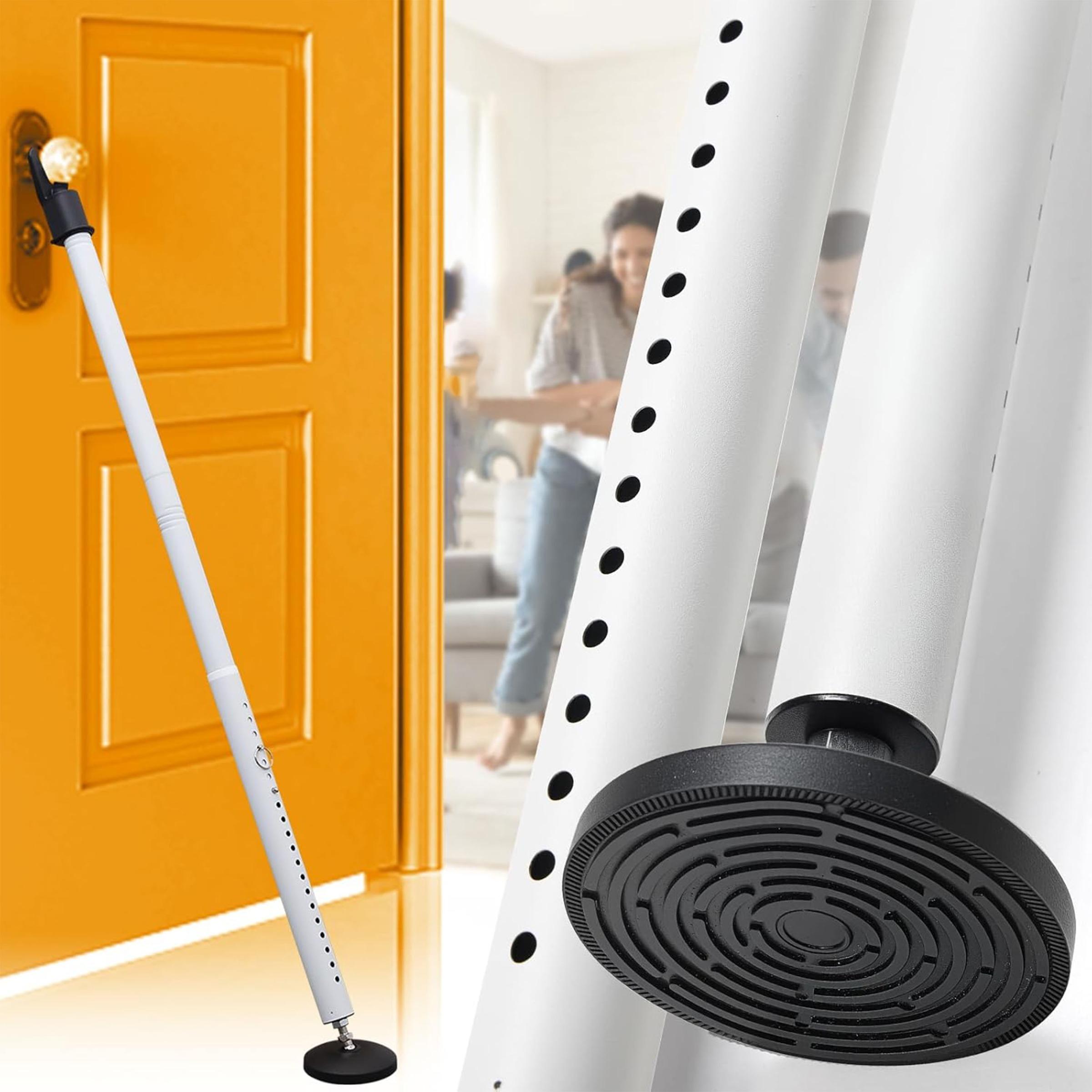 Home Security Door Reinforcement Lock - Verstellbare 2-in-1 Schiebetür-Sicherheitsstange, Robuster Eisen-Türstopper mit