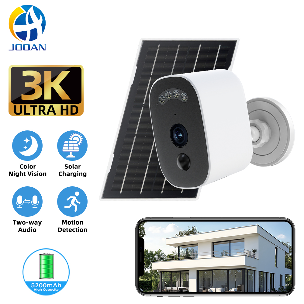 Home Security Camera Installation - Jooan 3K HD Solar-Überwachungskamera für den