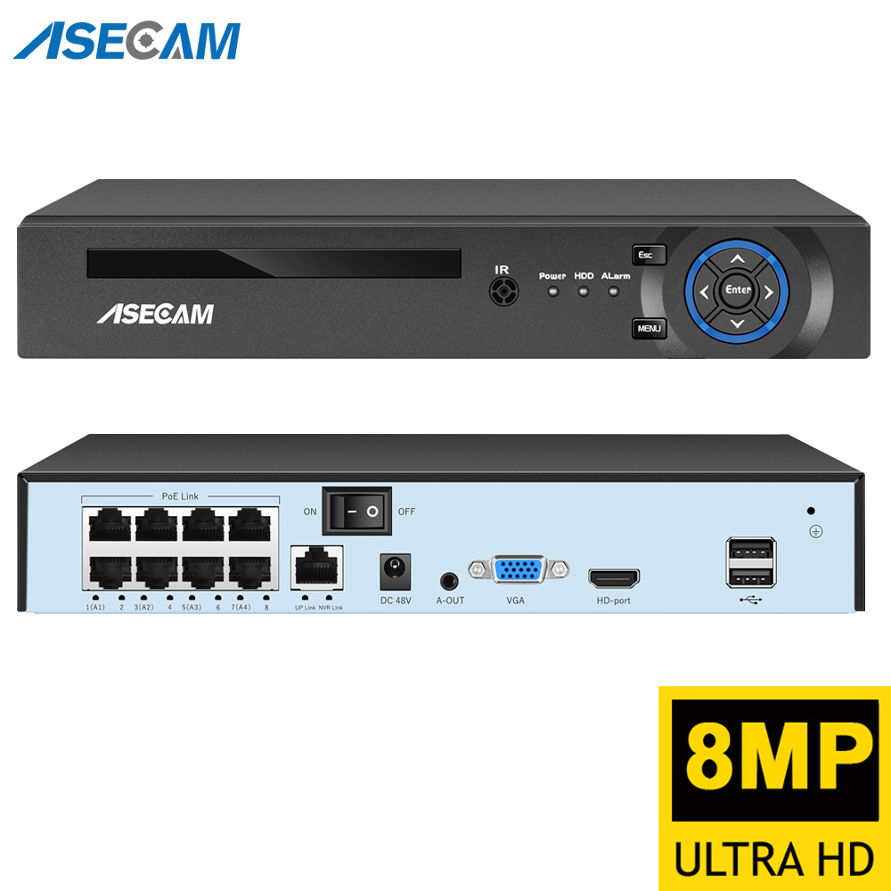Home Security Cameras - Super 8MP POE NVR Video Recorder
