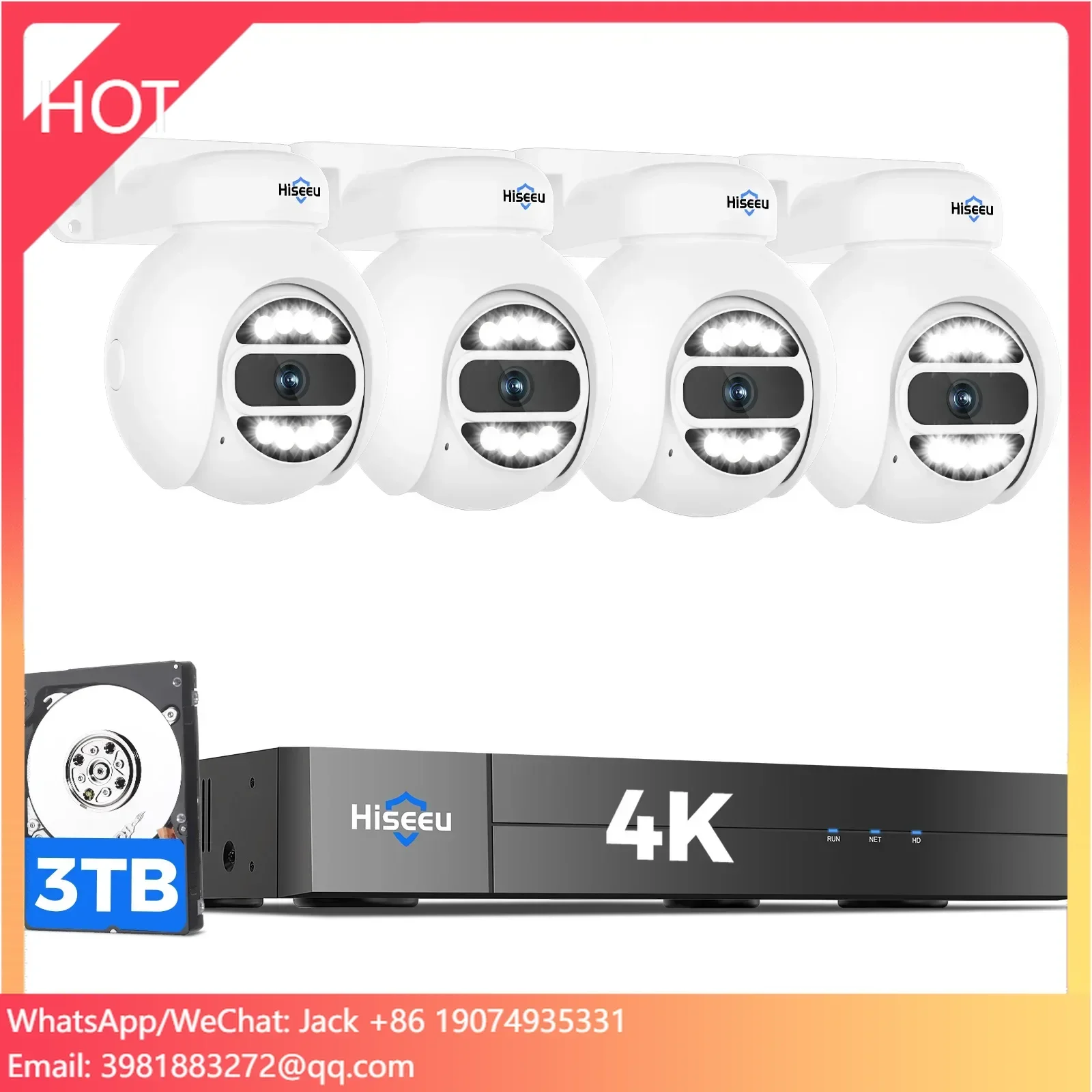 Home Security Systems With Cameras - Hiseeu Automatische Verfolgung 5MP PoE NVR
