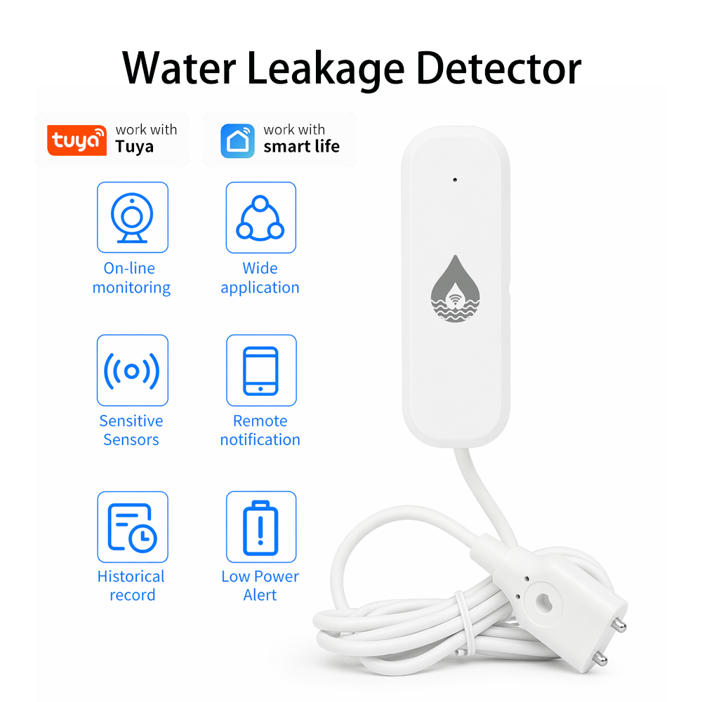 Home Security Monitoring - YFK WiFi/Zigbee Wasserleckage-Alarmsensor Tuya Smart Devices