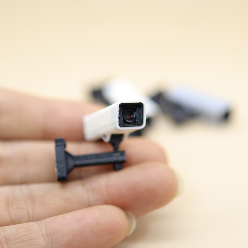Home Security Cameras - Miniatur-Überwachungskamera im Maßstab 1:12 für Puppenhaus-Dekoration,