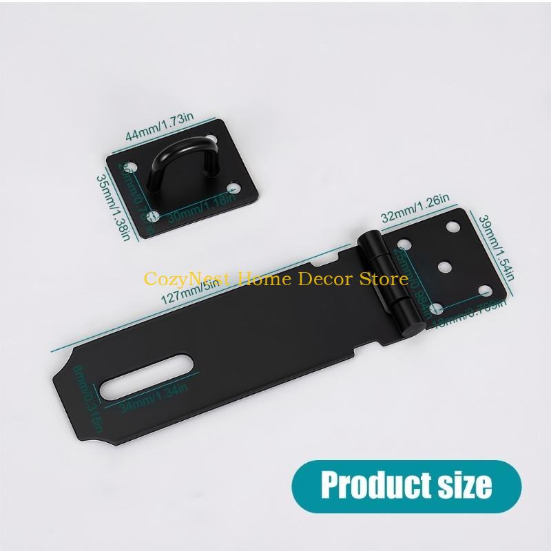 Home Security Door Reinforcement Lock - 92mF Stahl Starke Klappriegel, kein Diebstahl