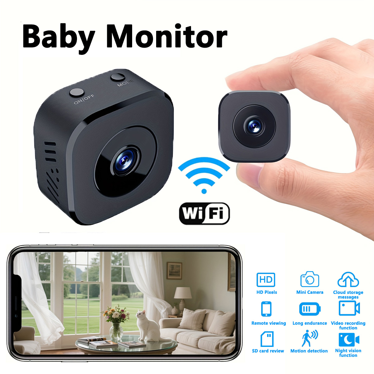 Home Security Cameras - 1080P HD Mini WiFi Kamera Indoor