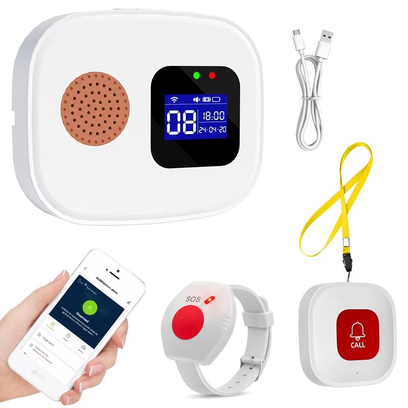 Home Security Monitoring - Notrufknopf für Senioren, Tuya WiFi-Alarmsystem für