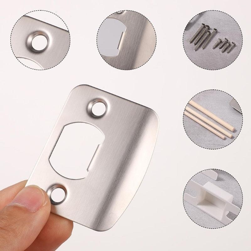 Home Security Door Reinforcement Lock - Türöffner-Plattenset, elegantes Türschloss-Verstärkungsset, einfache Installation