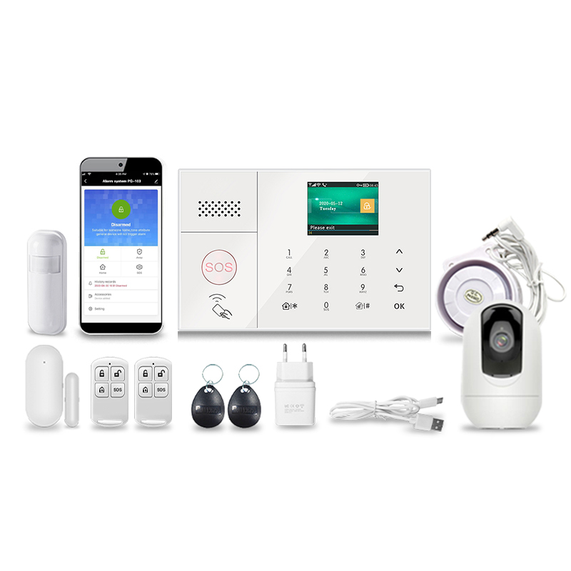 Home Security Using Gsm - Beste VerkäufeTUYA Drahtloses Alarm-Sicherheitssystem GSM+WIFI+3G 4G