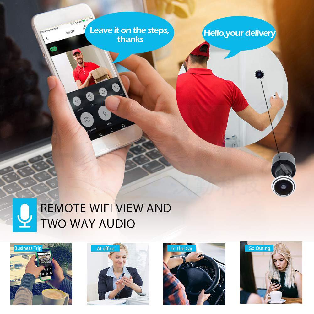 5MP Tür Auge IP POE Kamera Min – Home Security Camera Installation Bewertung und Preis