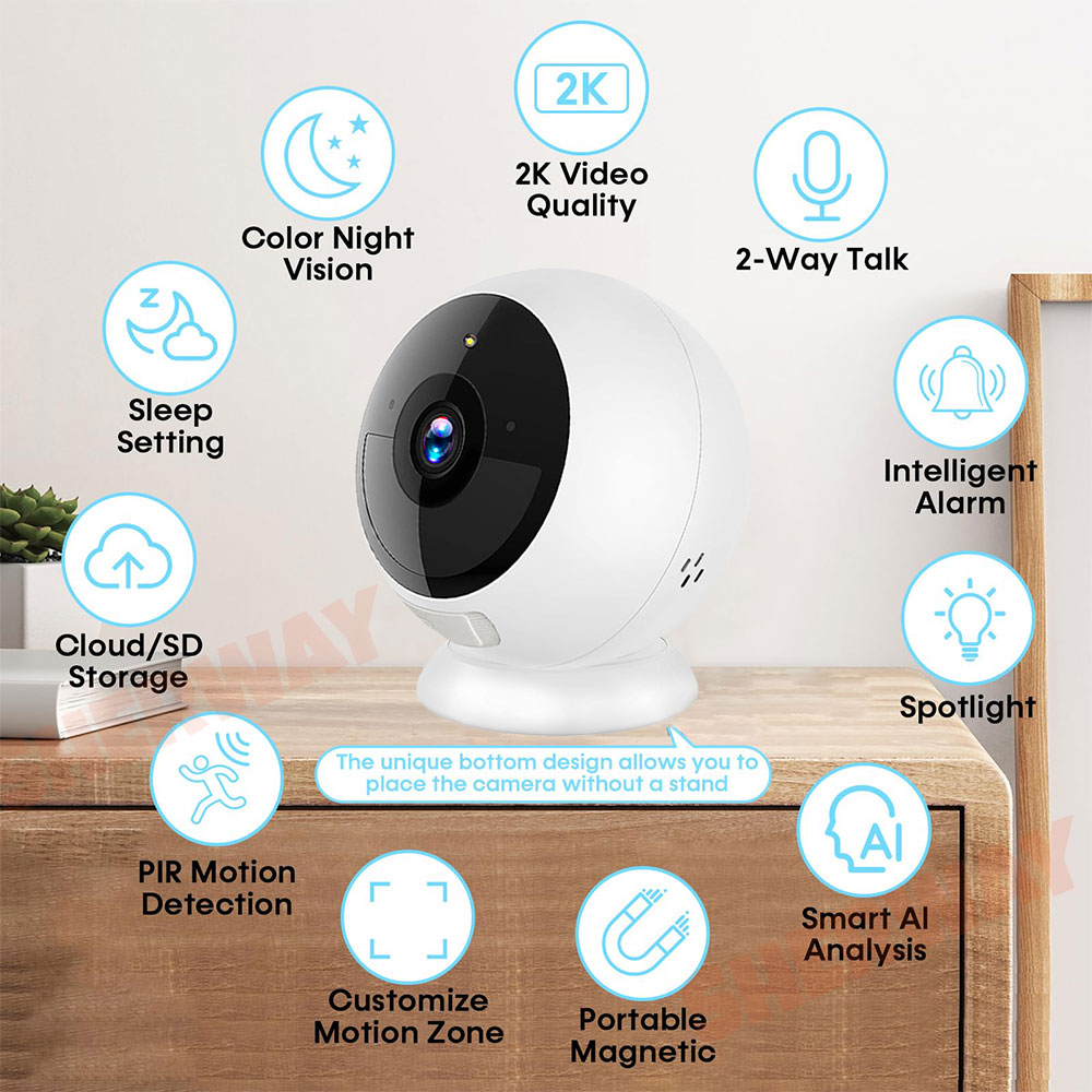 5MP 2K Magnetische Batterie-Si – Home Security Ai Bewertung und Preis