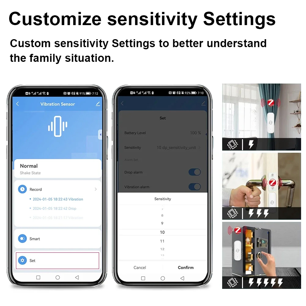 Smart ZigBee Vibration Sensor  – Home Security Monitoring Bewertung und Preis