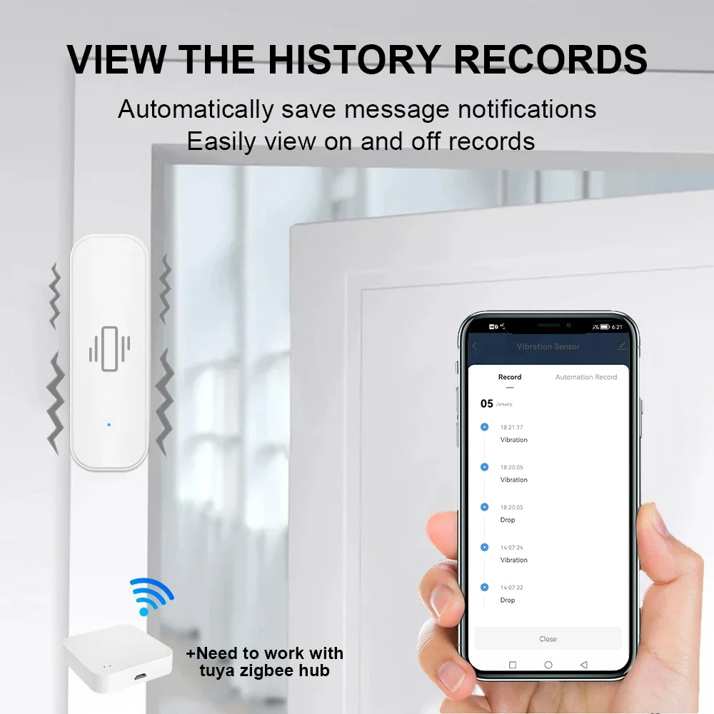 Smart ZigBee Vibration Sensor  – Home Security Monitoring Bewertung und Preis