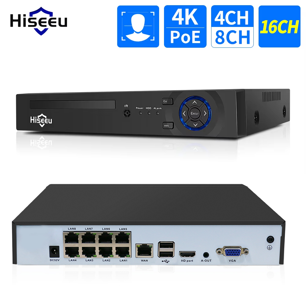Hiseeu 4CH 10CH 16CH 4K 8MP 5M – Home Security Cameras Bewertung und Preis