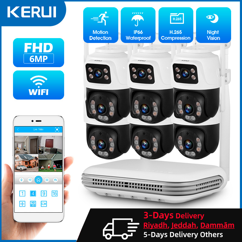 KERUI Wasserdichtes 6MP HD Wir – Home Security Systems With Cameras Bewertung und Preis