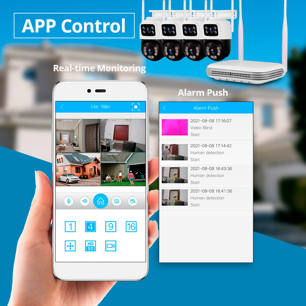KERUI Wasserdichtes 6MP HD Wir – Home Security Systems With Cameras Bewertung und Preis