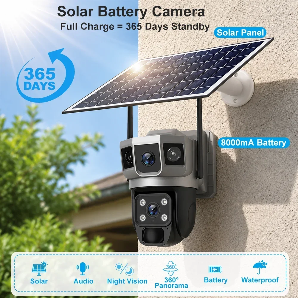 V380 4K 3-Bildschirm 4G-Kamera – Home Security Camera Installation Bewertung und Preis