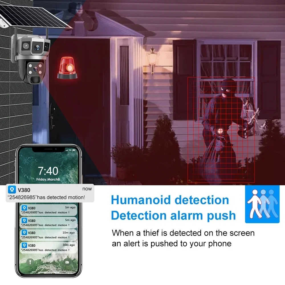 V380 4K 3-Bildschirm 4G-Kamera – Home Security Camera Installation Bewertung und Preis