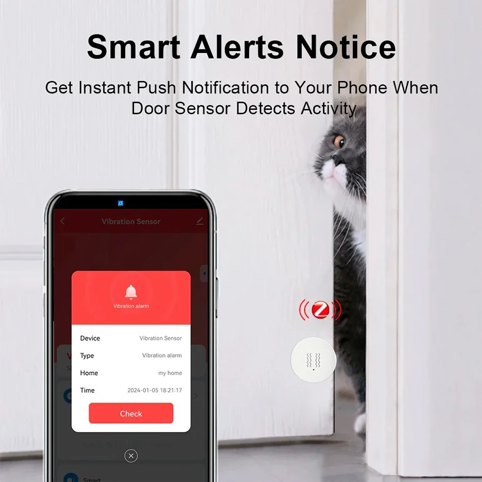 Tuya ZigBee Smart Vibrations-  – Home Security Systems Bewertung und Preis