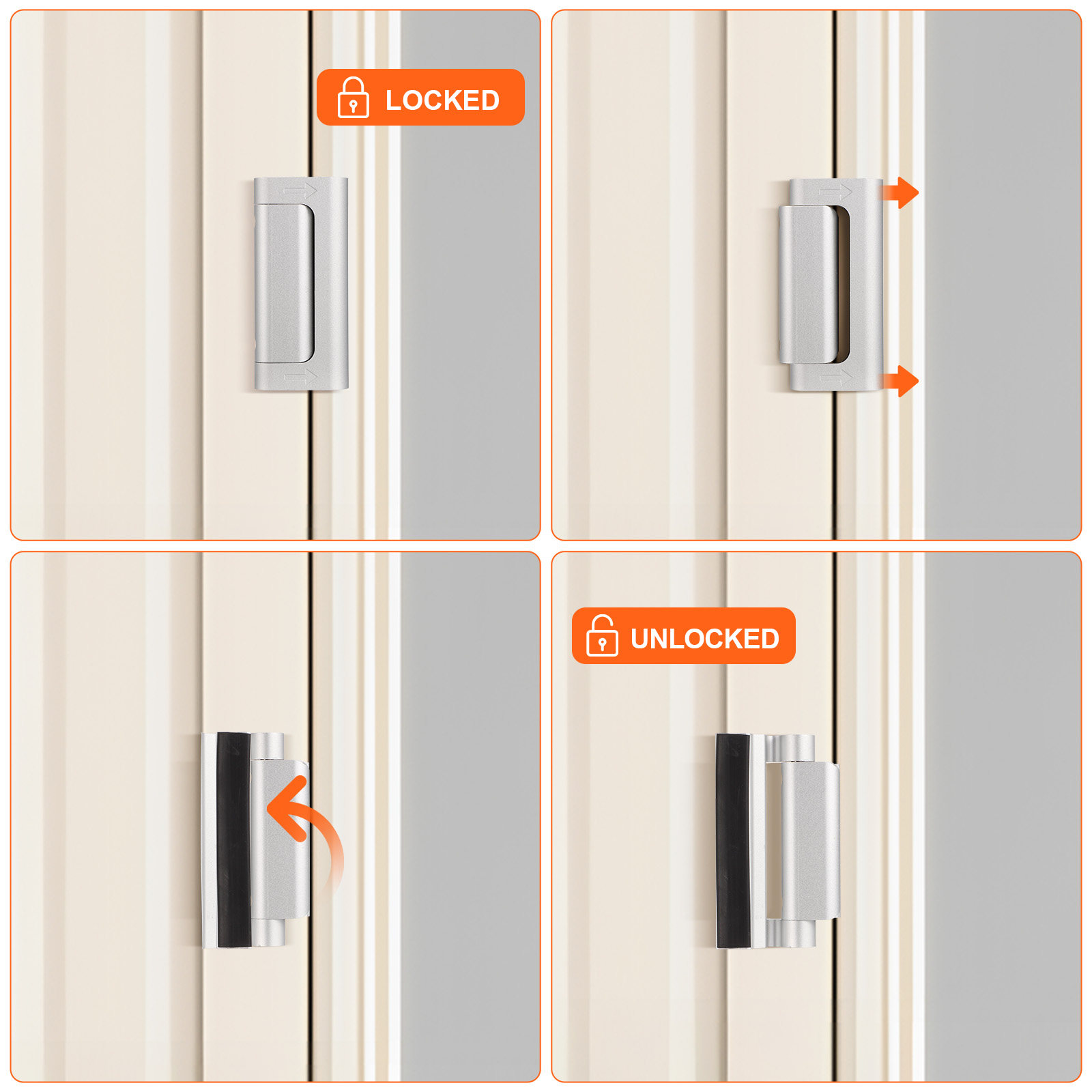 2 Stück Aluminiumlegierung Sic – Home Security Door Reinforcement Lock Bewertung und Preis