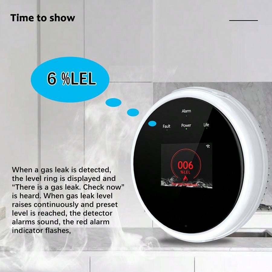 2,4G WiFi Gasalarm-Sensor, Det – Home Security Systems Bewertung und Preis