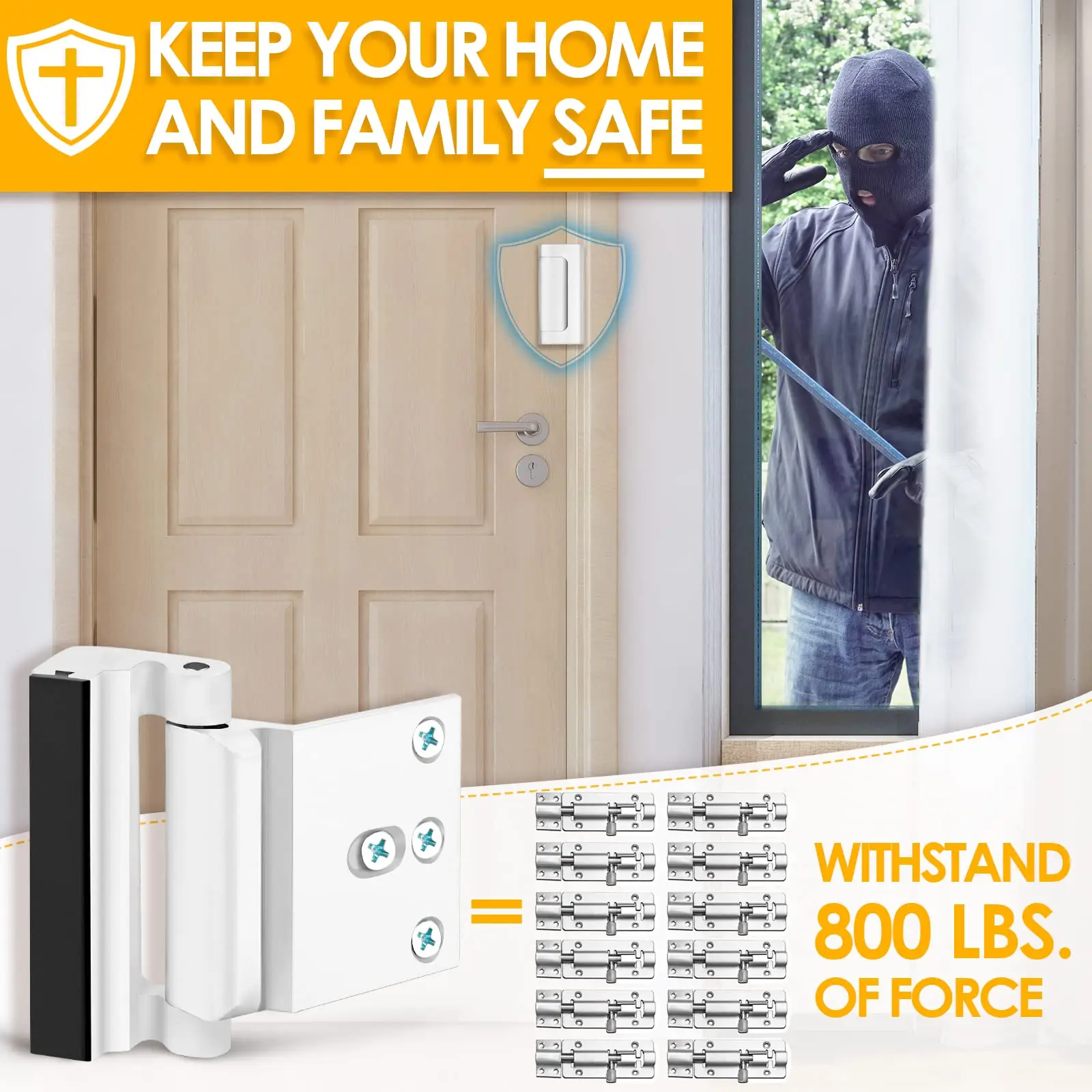 Neues Home Security Türschloss – Home Security Door Reinforcement Lock Bewertung und Preis